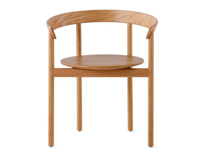 COMMA - Solid wood chair with armrests _ Herman Miller